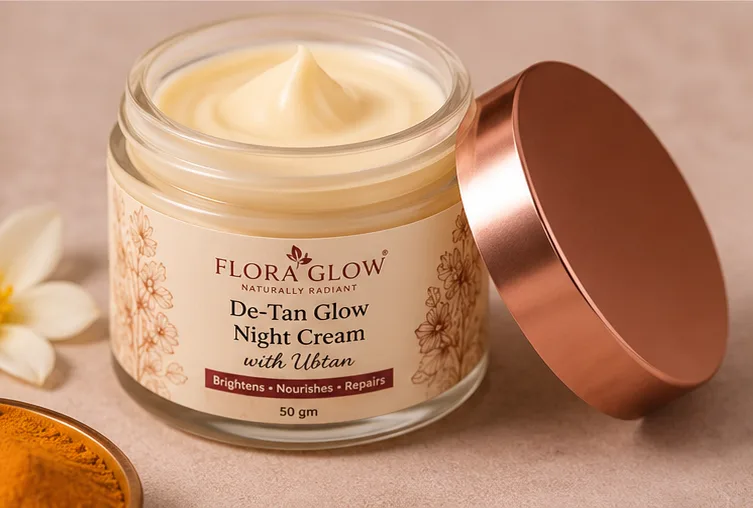 De-Tan Glow Night Cream with Ubtan (50 gm) - Image 2